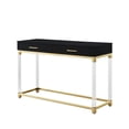 Inspired Home Alena Console Table 2 Drawers High Gloss Acrylic Legs ...