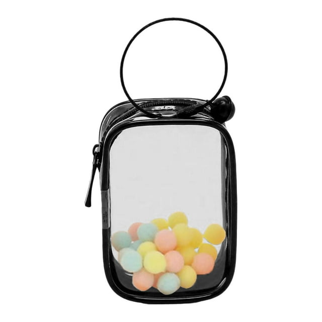 HILABEE Sac à Dos Transparent pour Figurines Décoration PVC Étui de Rangement Portable pour Poupées Carré