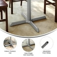 thumbnail image 4 of Flash Furniture 30'' x 30'' Restaurant Indoor/Outdoor Table X-Base with 3'' Dia. Table Height Column, Silver, 4 of 8