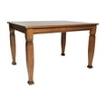 thumbnail image 2 of BizChair 47" Solid Wood Dining Table with Turned Wooden Legs, Commercial Grade Heavy Duty Rectangle Wood Table for 4, Walnut Matte Finish, 2 of 12