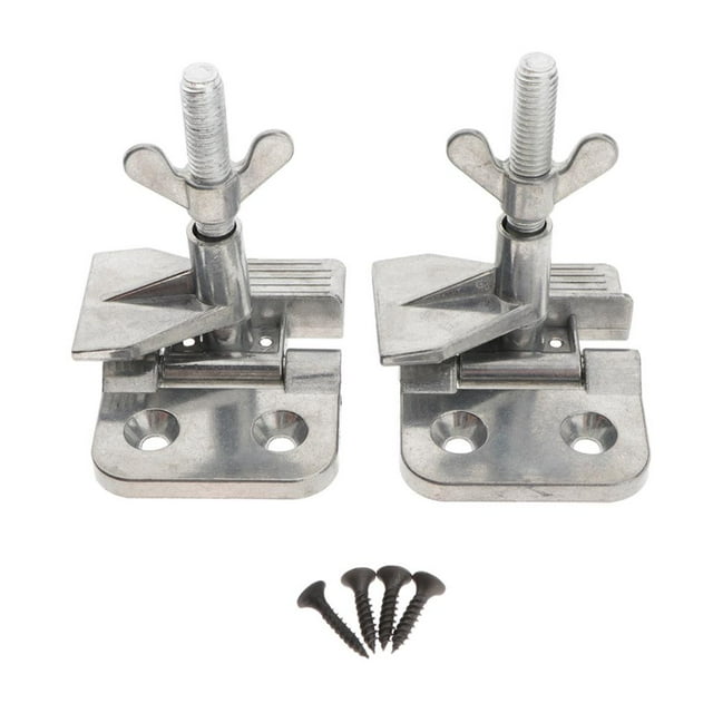 Abrazaderas de de serigrafía de 2 piezas para de serigrafía, accesorios de fijación de pintura de pantalla, 2 colores plata