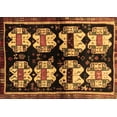 thumbnail image 1 of Ahgly Company Indoor Rectangle Abstract Brown Contemporary Area Rugs, 6' x 9', 1 of 4