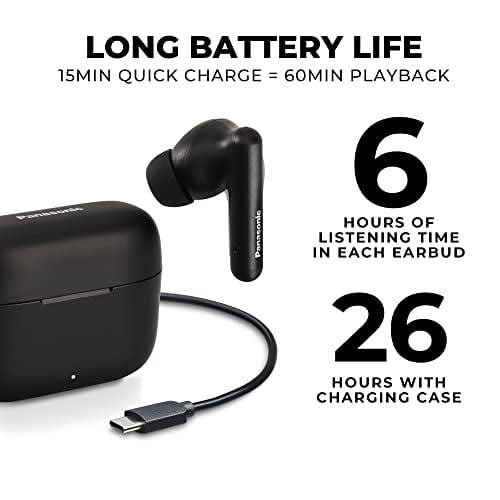 Panasonic ErgoFit Buds Bluetooth 5.3 Earphones with Volume Control