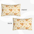 thumbnail image 2 of Lsque Squirrel And Leaves Pattern Pillow Case – Soft & Cozy Throw Pillow Cover, Hypoallergenic Cushion Case for Sleeping Women with Envelope Closure-14"x20", 2 of 6