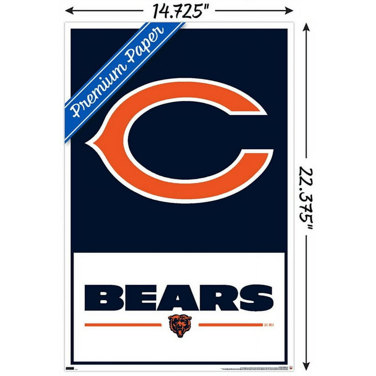 NFL Chicago Bears - Logo 21 Wall Poster, 14.725 nfl-chicago-bears-logo-21-wall-poster-14-725-x-22-375-walmart-com