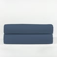 thumbnail image 6 of Purity Home 100% Cotton Standard Navy Percale Pillowcases, 400 Thread Count Breathable, Super Soft, Cool & Crisp 2-Piece Set, 6 of 8