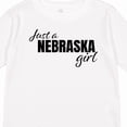 thumbnail image 4 of Inktastic Just a Nebraska Girl Born and Raised Girls Long Sleeve Toddler T-Shirt, 4 of 5