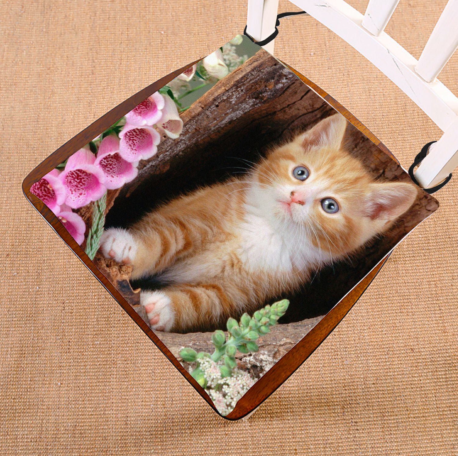 ZKGK Animals Kitten Cat Seat Pad Seat Cushion Chair Cushion Floor