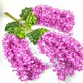 thumbnail image 5 of Sincero Flores artificiales falsas, 12 piezas, corona de color malva de vid de glicina, 5 of 5