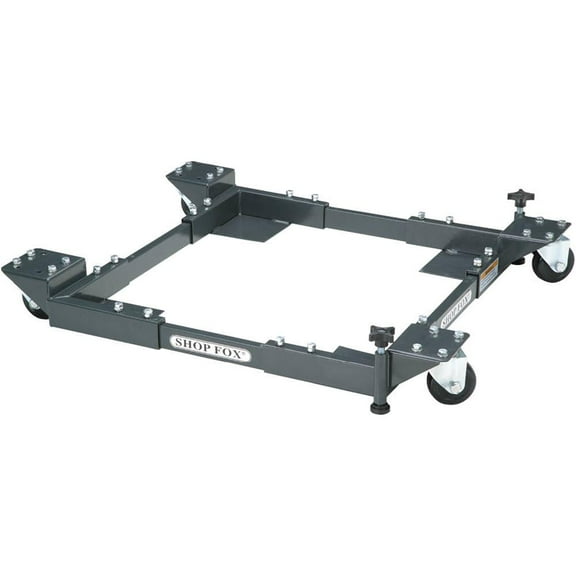 Shop Fox D2057A Heavy Duty Stable 700 Pound Capacity Adjustable Mobile Base