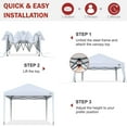 thumbnail image 3 of ABCCANOPY 10' x 10' White Outdoor Pop up Canopy Tent Camping Sun Shelter-Series, 3 of 7