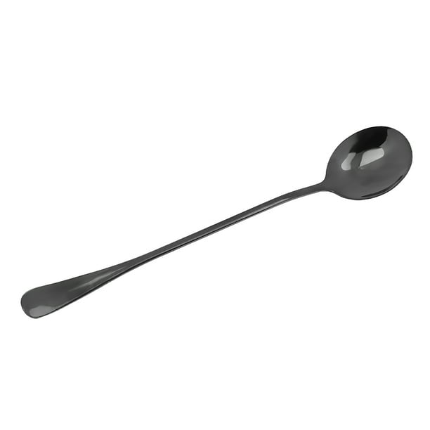 Cuchara de acero inoxidable redondo negro Sunnimix Cuchara de acero inoxidable
