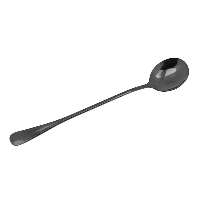Cuchara de acero inoxidable redondo negro Sunnimix Cuchara de acero inoxidable