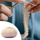 thumbnail image 4 of Bufanda de lana tejida a mano de grosor medio, gorro, abrigo, lana merino, lana, cachemir, hilo, 4 of 4