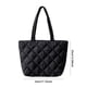 thumbnail image 3 of Bolso de mano acolchado con diamantes para mujer, bolso informal suave, bolso de compras de invierno a la moda, 3 of 7