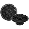 1 Pair (QTY 2) of Kicker 6.5" 2-Way 150 Watts Peak Power OEM Marine Coaxial Black Speakers (Factory Reconditioned)