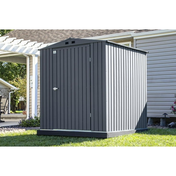 Arrow Elite - Abri de rangement en acier, 6 x 6, Anthracite