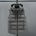 thumbnail image 5 of Baberdicy Vest for Women, Women's Warm Vest Outerwear Thick Padded Sleeveless Casual Vest with Detachable Hood Puffer Vest Women 4Xl, 5 of 5