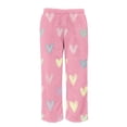 thumbnail image 6 of HongQid Women's Sweatpants Joggers Baggy Wide Leg Pants Fuzzy Plush Elastic Waist Drawstring Lounge Pants with Pockets, 6 of 7
