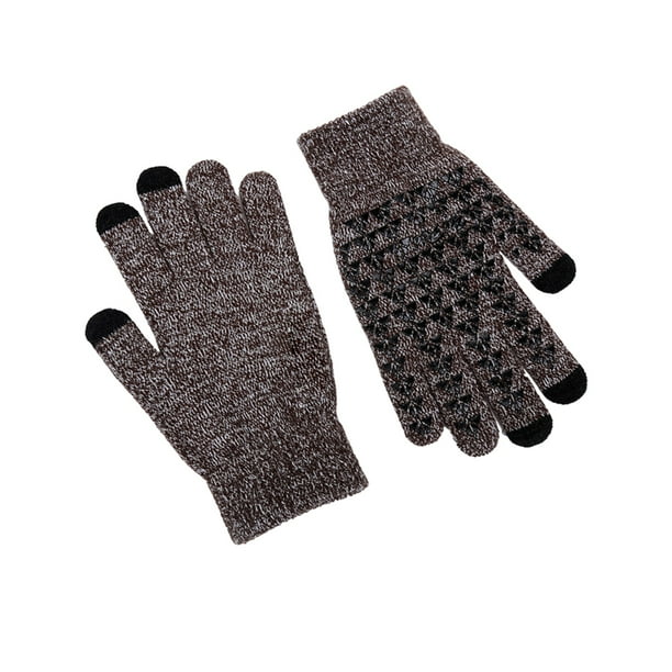 Sonducket Guantes de punto Invierno Mujer Hombre Calentamiento de manos Cubierta Accesorio de ropa Pantalla táctil Punto Guante de dedos completos Tipo 1 guantes y mitones tipo 15 Sonducket AP010237-15