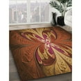 thumbnail image 3 of Ahgly Company Machine Washable Indoor Rectangle Transitional Orange Area Rugs, 4' x 6', 3 of 7