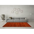 thumbnail image 3 of Ahgly Company Machine Washable Indoor Round Abstract Yellow Modern Area Rugs, 6' Round, 3 of 4