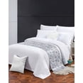 thumbnail image 3 of Xipuska Summer Retro Ocean Bed Runners for King Size Bed, Decorative Bed Throws for Foot of Bed, Grey Coral Starfish Vintage Conch Bed Runner Sofa Throw Bedding Scarf Protector Slipcover for Bedroom, 3 of 6