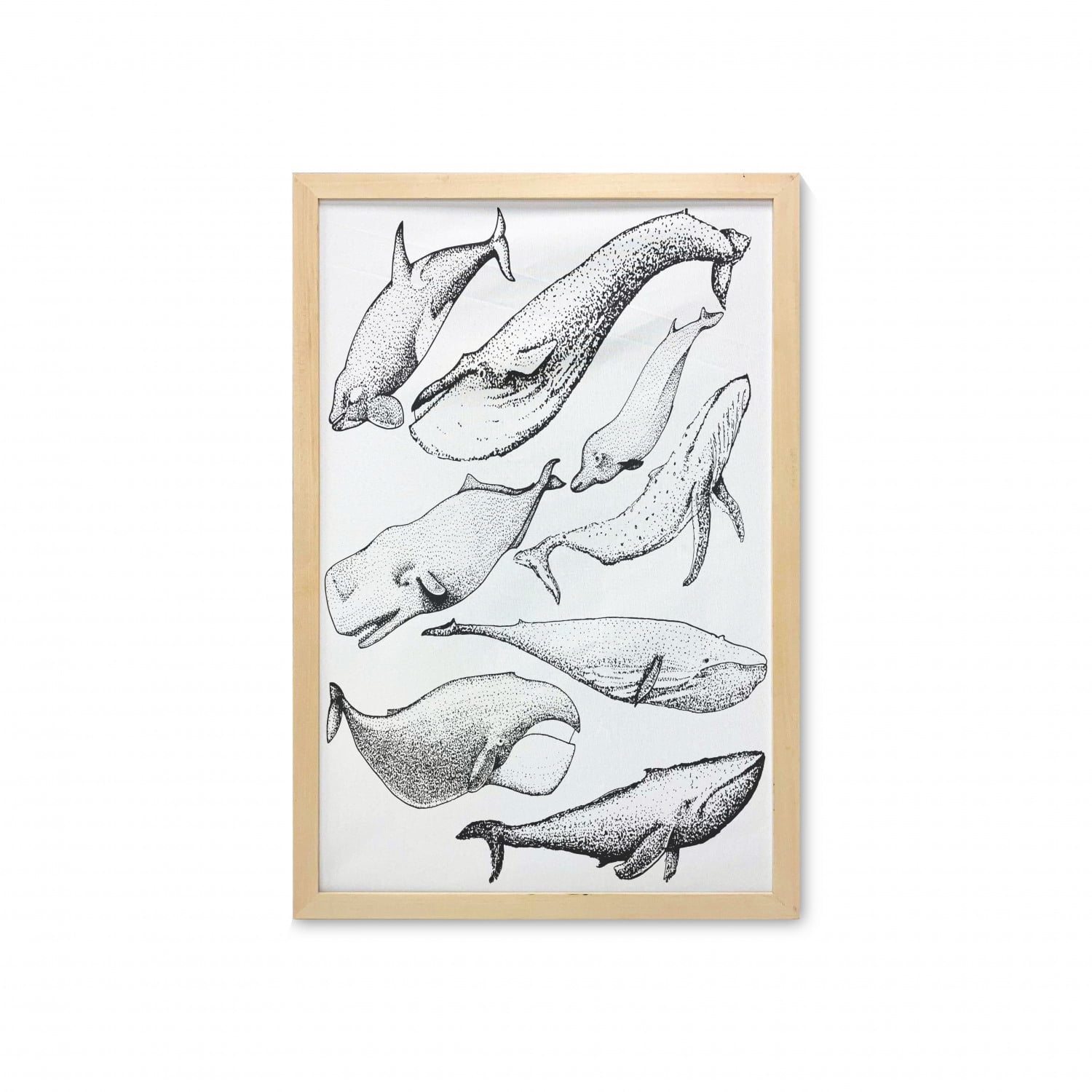 Whale Bathroom Modern SINGLE CANVAS WALL ARTWORK Print Art 