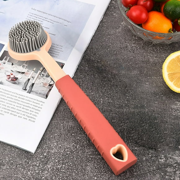Long Handle Pan Brush Household Kitchen Dishwashing Brush Does Not Hurt The Pots And Pans Scrub Pots And Pans Good Helper For The Kitchen Restaurant