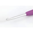 thumbnail image 3 of (5 pack) Clover Amour Metal Crochet Hook with Comfortable Grip, 4mm, 3 of 8