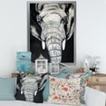 thumbnail image 3 of Designart 'The Close Up Portrait Of An African Elephant' Farmhouse Framed Art Print, 3 of 4