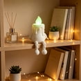 thumbnail image 5 of VORJELT Cute 3D Printed Shine-in-the-Dark Candle Figurine with Movable Joints Adjustable Desktop Ornament for Home Decor and Gifting White, 5 of 7
