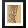 thumbnail image 2 of Stanisław Wyspiański 15x18 Black Modern Framed Museum Art Print Titled - St. Francis. Witrays Project to the Presbytery of the Franciscan Church in Krakow (1897), 2 of 5