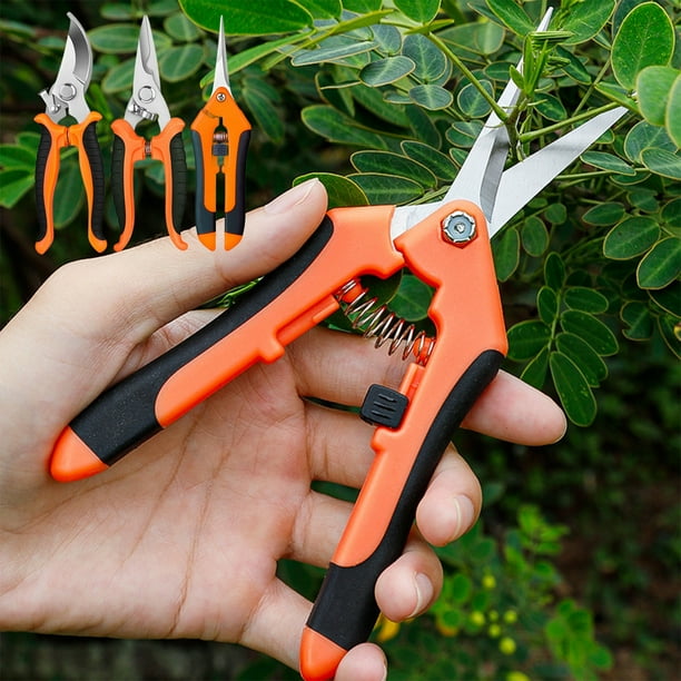 Juego de tijeras de jardinería, ramas de jardín, ramas de flores, jardín, patio, herramienta multiusos, tijeras de acero inoxidable para el hogar, tijeras de jardinería de acero inoxidable