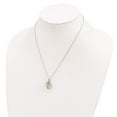 thumbnail image 4 of Finest Gold Sterling Silver 14K Accent Green Quartz Diamond 18 in. with 2 in. Extension Necklace, 4 of 4