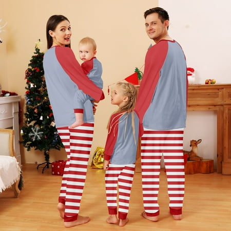 

Christmas Pajamas Family Long Sleeve Tops with Pants Holiday Matching Sets
