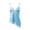 Blue, variant on Women's Summer Satin Lace Cami Tops Spaghetti Strap V Neck Backless Camisole Party Pajamas Asymmetrical Hem Tank Tops (Black, L)