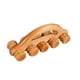 thumbnail image 3 of Rodillo masajeador de madera para músculos, masajeador multifuncional de cuello y cuerpo completo. Estilo A, 3 of 9