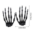 thumbnail image 2 of Halloween Skeleton Hands Decorations, 2 Pack Plastic Skeleton Hand Prop for Spooky House, Spooky Bone Decorations for Halloween Party, Scary Skeleton Claws for Indoor Outdoor Holiday Decor, 2 of 7
