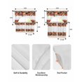 thumbnail image 5 of Fall Football Pumpkin Swag Curtains for Living Room/Bedroom Windows, Thanksgiving Maple Orange Check Autumn Kitchen Curtains and Valances Set 36 Inch Length, Swags Valance Curtain Panels, 5 of 5