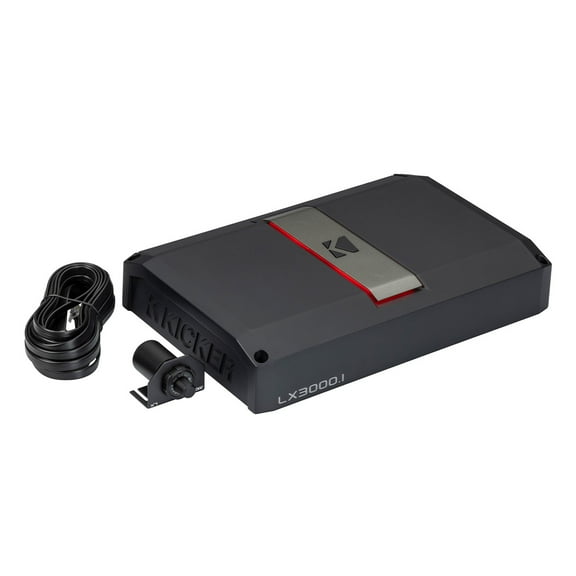 Kicker LX3000.1 Mono Class D Subwoofer Amplifier with Smart Bass