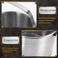 thumbnail image 5 of Small Stainless Steel Bucket Ice Cube Bucket With Handle Party Beer Bottle Bucket, 5 of 6