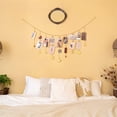 thumbnail image 2 of Fondo de bricolaje Pared Estrellas de madera Sala de estar Dormitorio Fondo Decoración de pared Vhermosa Figuras Decorativas y Floreros, 2 of 5