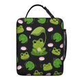 thumbnail image 6 of Green Frog Insulated Lunch Bag Box Student Reusable Lunch Tote Bag with Water Bottle Holder Lunch Box Containers Work Travel, 6 of 6