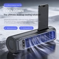 thumbnail image 4 of Wall Mounted Tower Fan with 3 Speeds, 12.4" Silent USB Rechargeable Small Fan for Kitchen Bedroom Office, 4 of 6