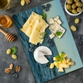 thumbnail image 5 of Whale Cutting Board, Real Photo Image of 4 Killer Whales Coming out of the SeArt Print, Decorative Tempered Glass Cutting and Serving Board, Large Size, Blue and Black, by Ambesonne, 5 of 5