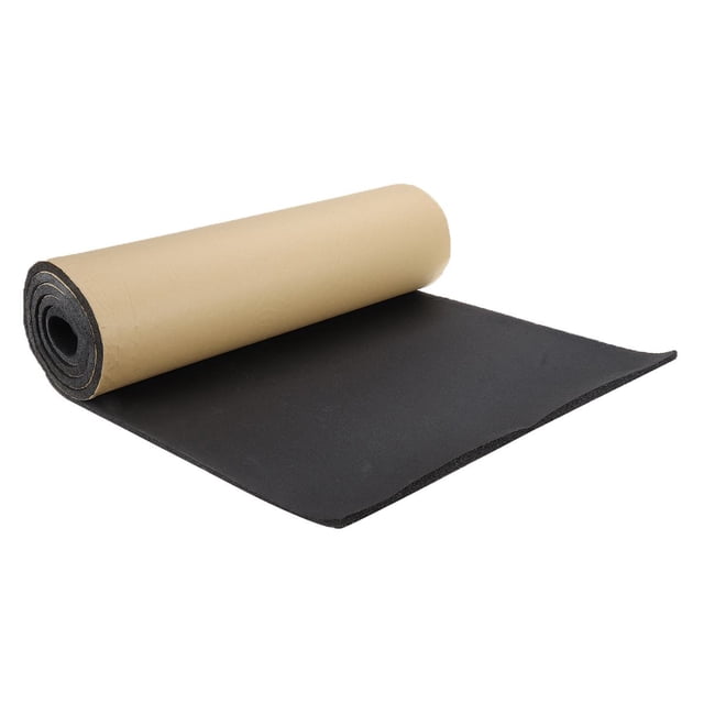 Aislamiento acústico para autos - Lámina autoadhesiva antiruido 200x50cm, grosor 3/5/8/10mm, material de hule negro, ideal para reducción de vibraciones y temperatura en vehículos.