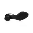 thumbnail image 5 of BLISSFUL STEP Women's Open Toe Ankle Strap Block Heel Sandals Black 7.5, 5 of 7