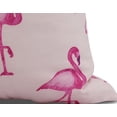 thumbnail image 2 of Simply Daisy, 16 x 16inch, Flamingo Fanfare Martini Animal Print Pillow, Pink, 2 of 2