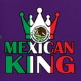 thumbnail image 5 of Wild Bobby Mexican King Latin Pride Unisex Graphic Hoodie Sweatshirt, Purple, XX-Large, 5 of 5